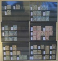 54 Strubel mit meist sauberen Stempeln. Kat: 11'850.-