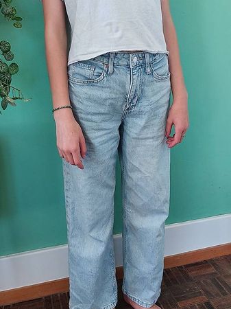 Hellblaue Jeans