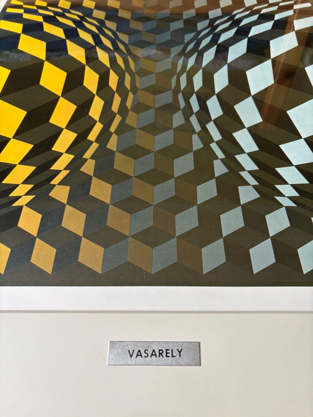 Poster & Bilder: Victor Vasarely Opt Art gerahmt – Gebraucht aus Wangen b. Olten von oldies6 2