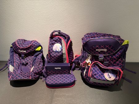 Schulthek ergobag pack Schulrucksack-Set PerlentauchBär