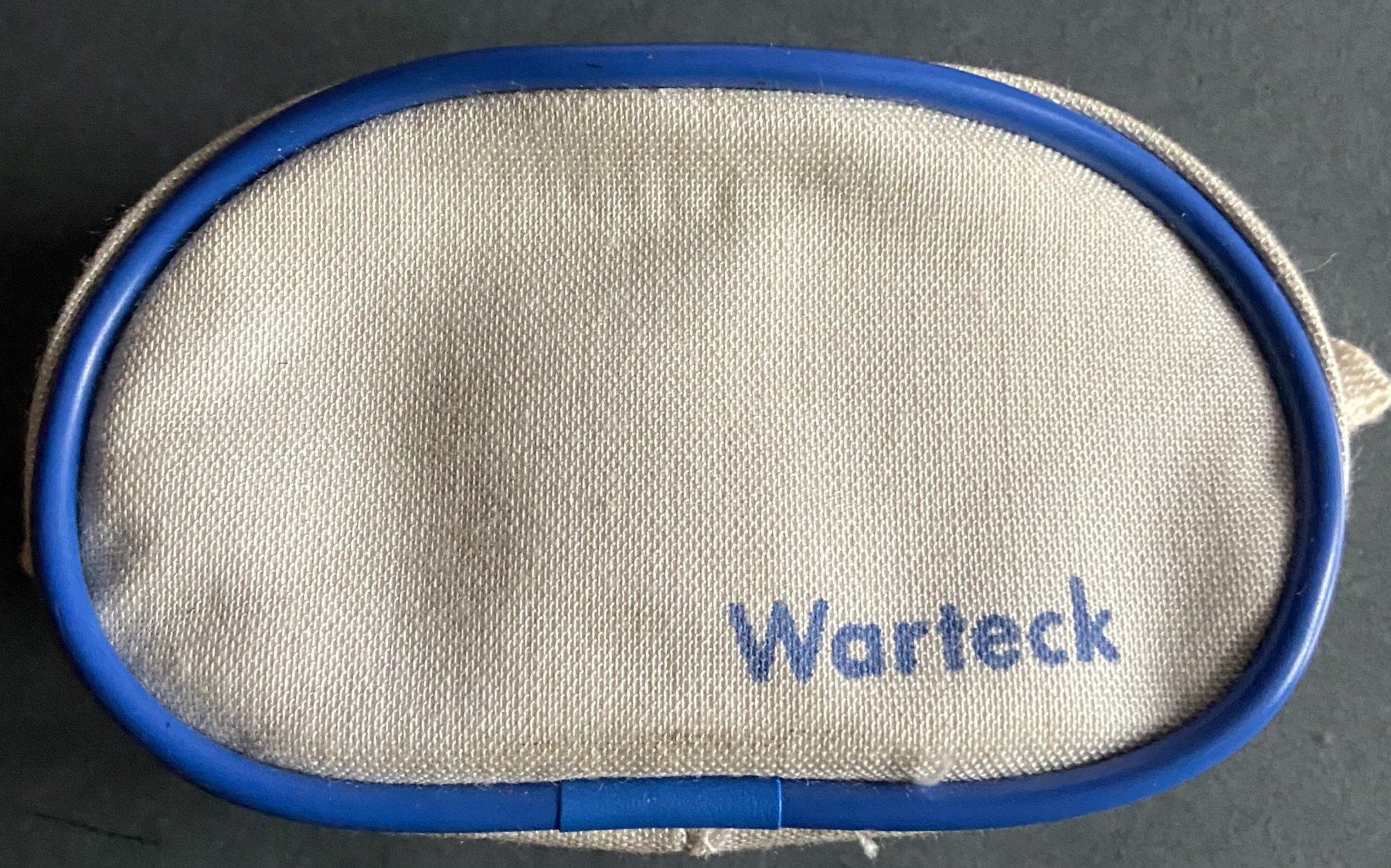 Pflegeprodukte: altes Werbegeschenk Warteck "Reise-Schuhputzset" – Gebraucht aus Böckten von Hansi36 1