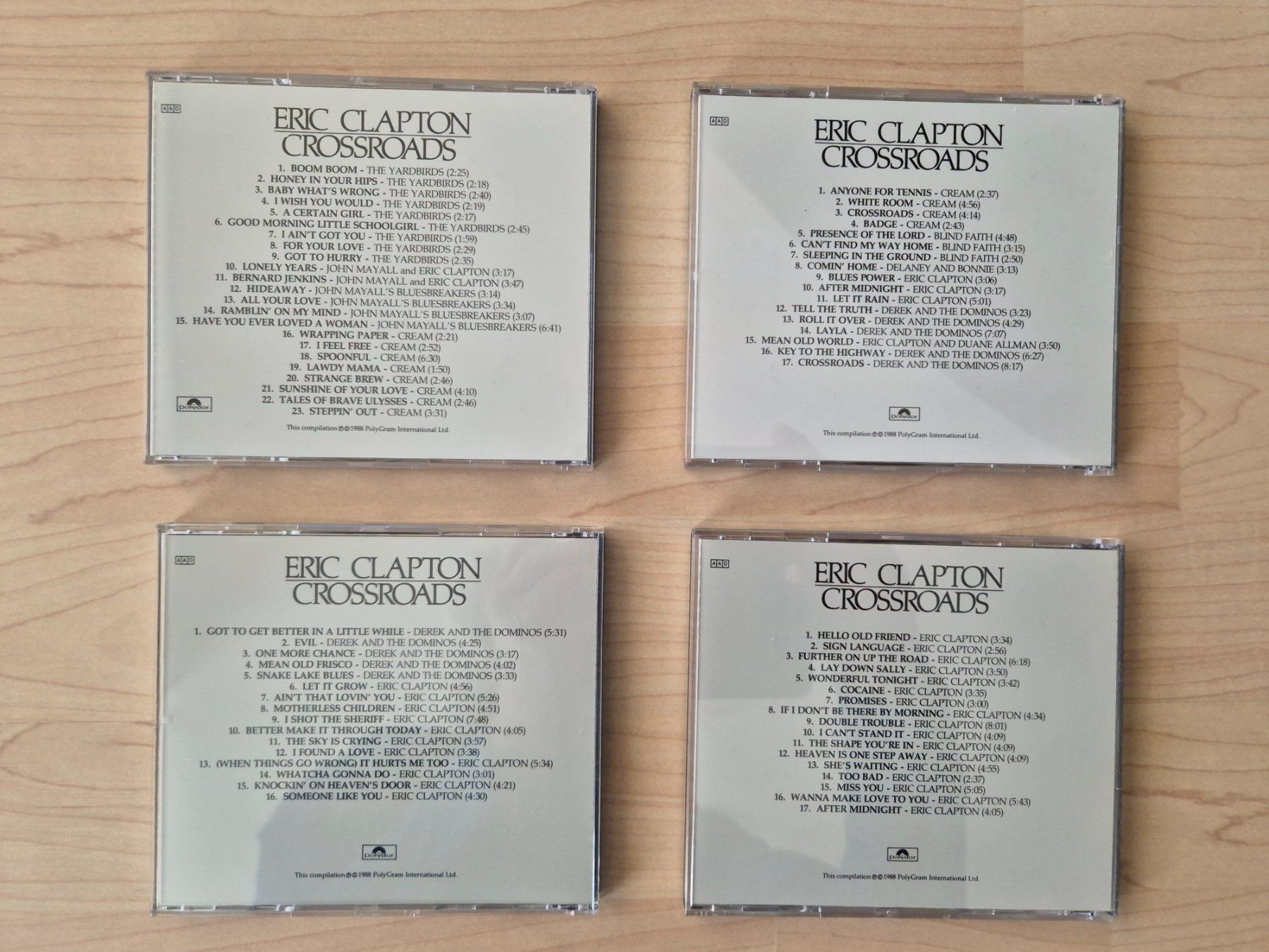 CD: Eric Clapton - Crossroads, 4 CD-Box Set – Usato da Ostermundigen venduto da Foghat01 3