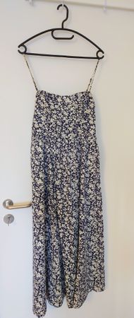 & Other Stories strappy maxi dress in navy florale