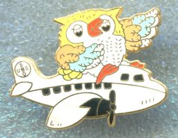 UBS  Eule mit Flugzeug