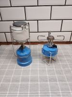 Campingkocher und gaslampe