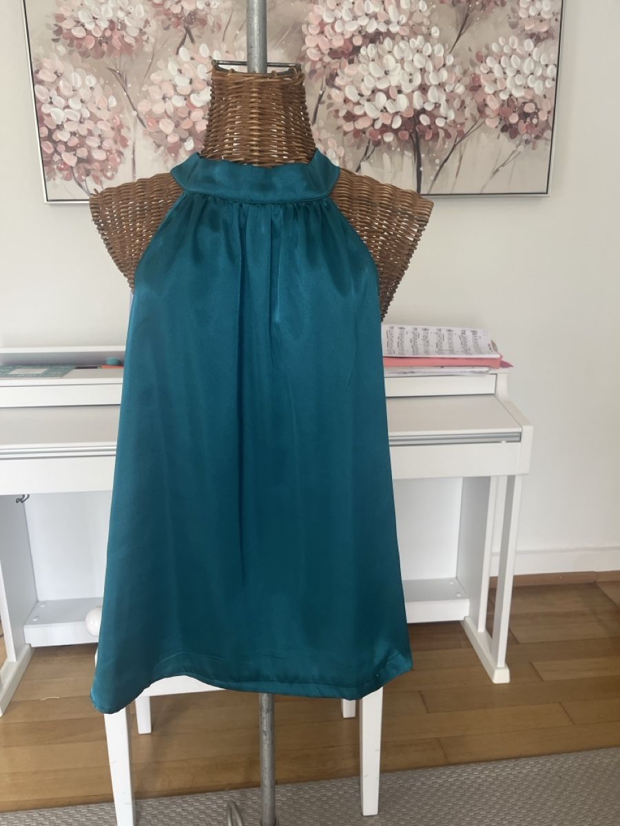 Tops: Neckholdertop, Petrol, XL – Gebraucht aus Solothurn von Bobesch08