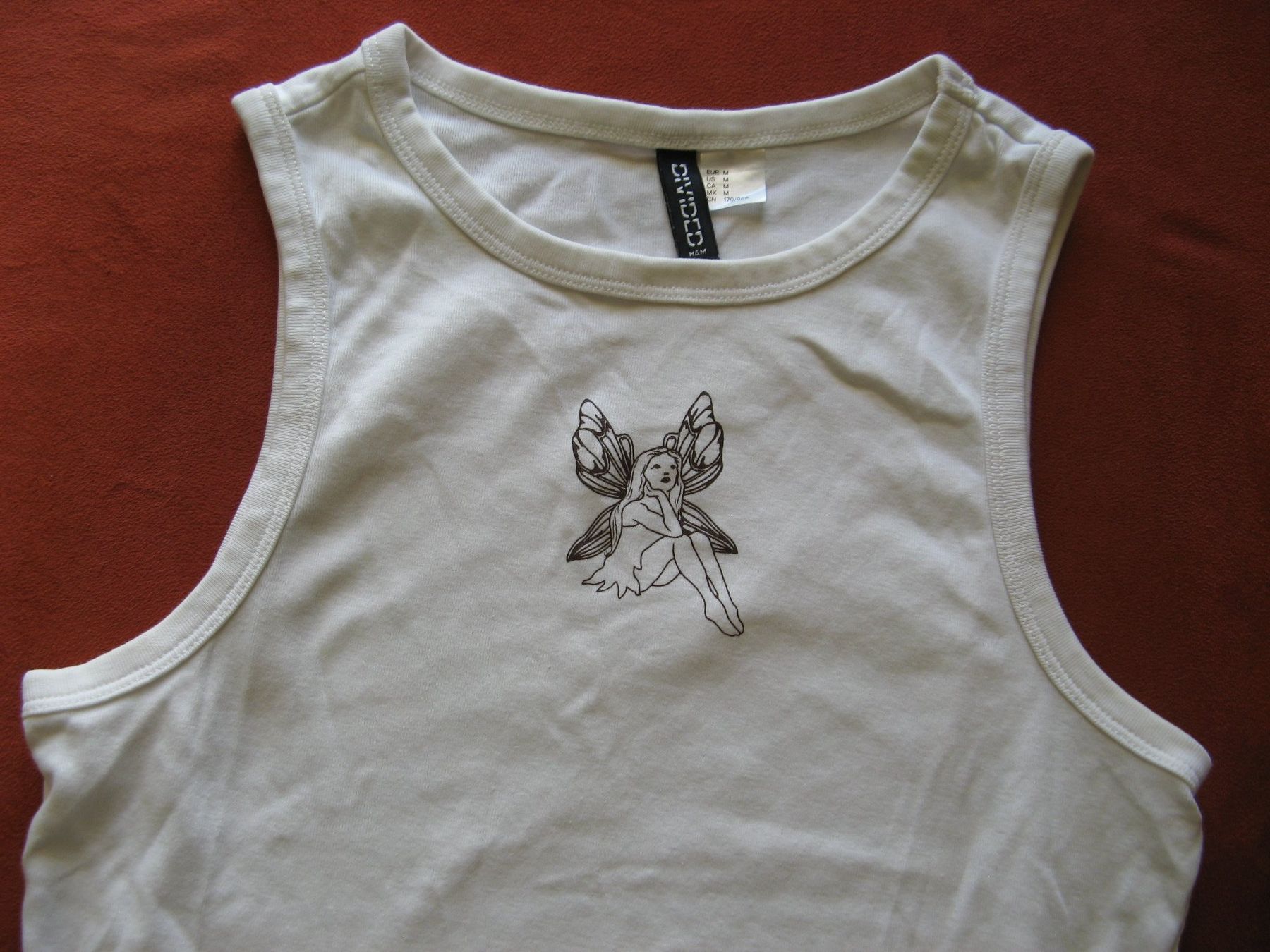 H&M Top: ärmelloses weisses Elfen Shirt/Top Devided Gr. M – Usato da Zürich venduto da apil 1