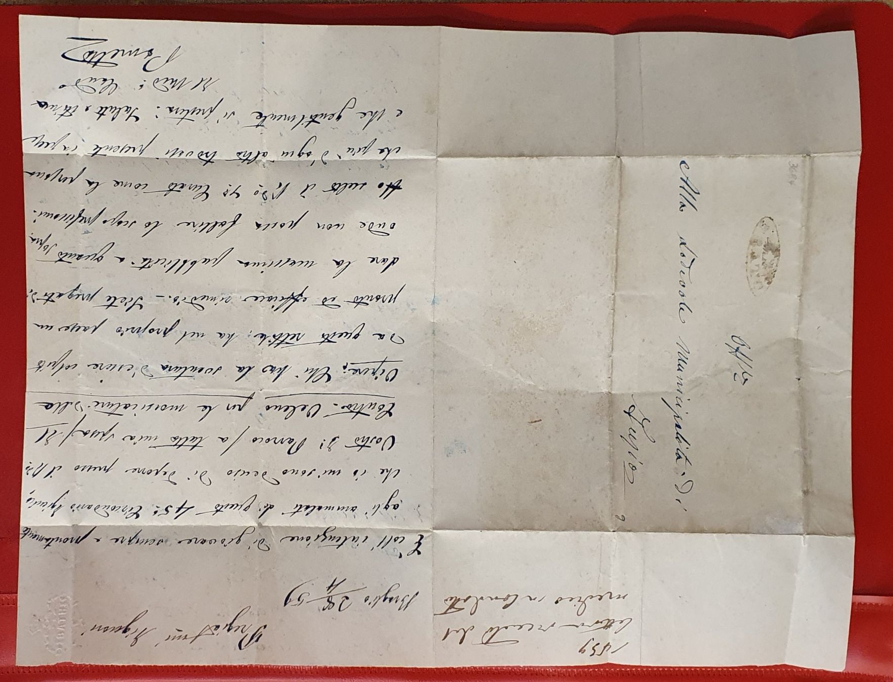 Tutti i francobolli: Brief mit Strahlenstempel Prato – Usato da Kreuzlingen venduto da Rschweiz1 3
