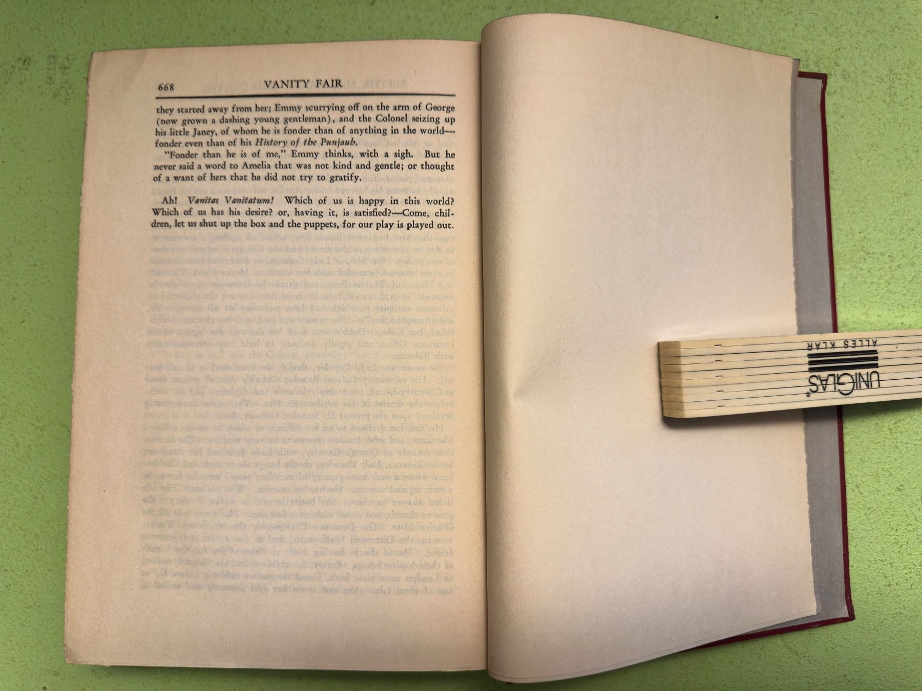 Bücher: W. M. Thackeray: Vanity Fair. – Gebraucht aus Zürich von allp 7