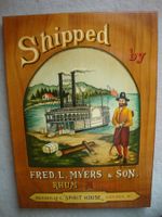 PUB - WERBETAFEL "SHIPPED BY..."