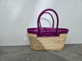Korb: Shopper oval fuchsia-ANGEBOT