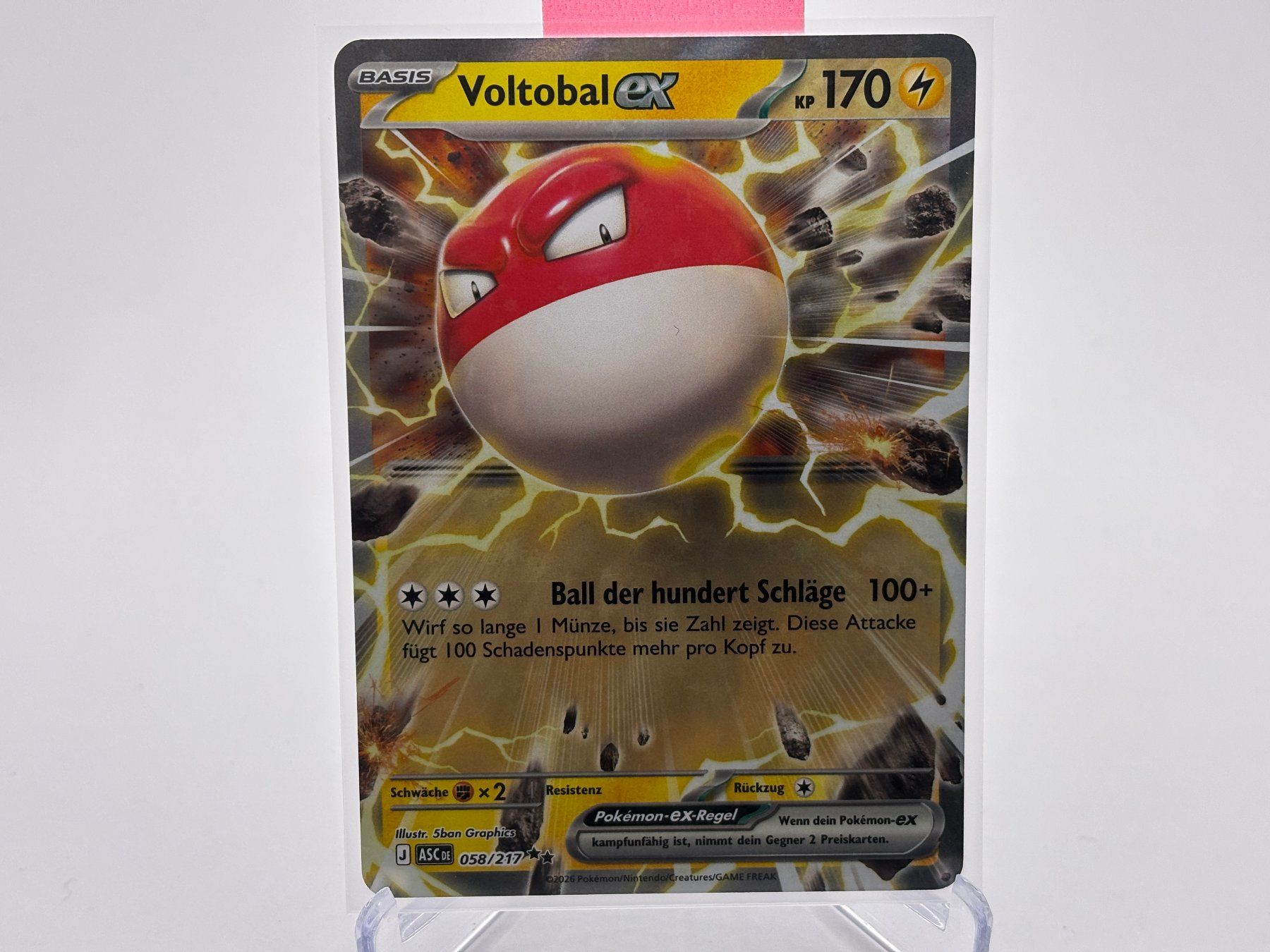Pokémon Carte collezionabili: Erhabene Helden - Voltobal ex  (ASC 58) - DE – Nuovo (secondo la descrizione) da Allschwil venduto da Bullach