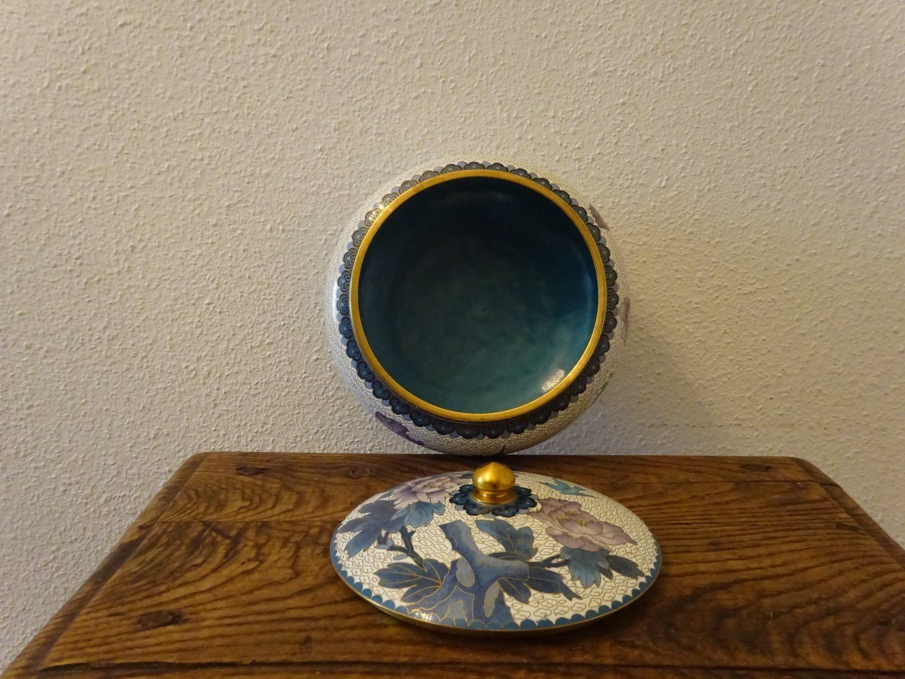 Vase & Récipients: Emaille Topf Vogel Pfingstrose / China – D'occasion à Esslingen par eintagammeer 1