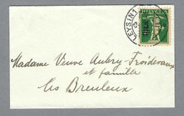 1932, Z/181, 0 LEYSIN, KLEINF. BRIEF, LUXUS (SBK 30.-)