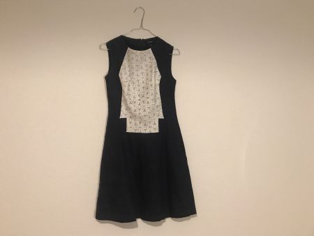 Lawrence Grey Kleid Leinen dunkelblau/weiss Gr.XS