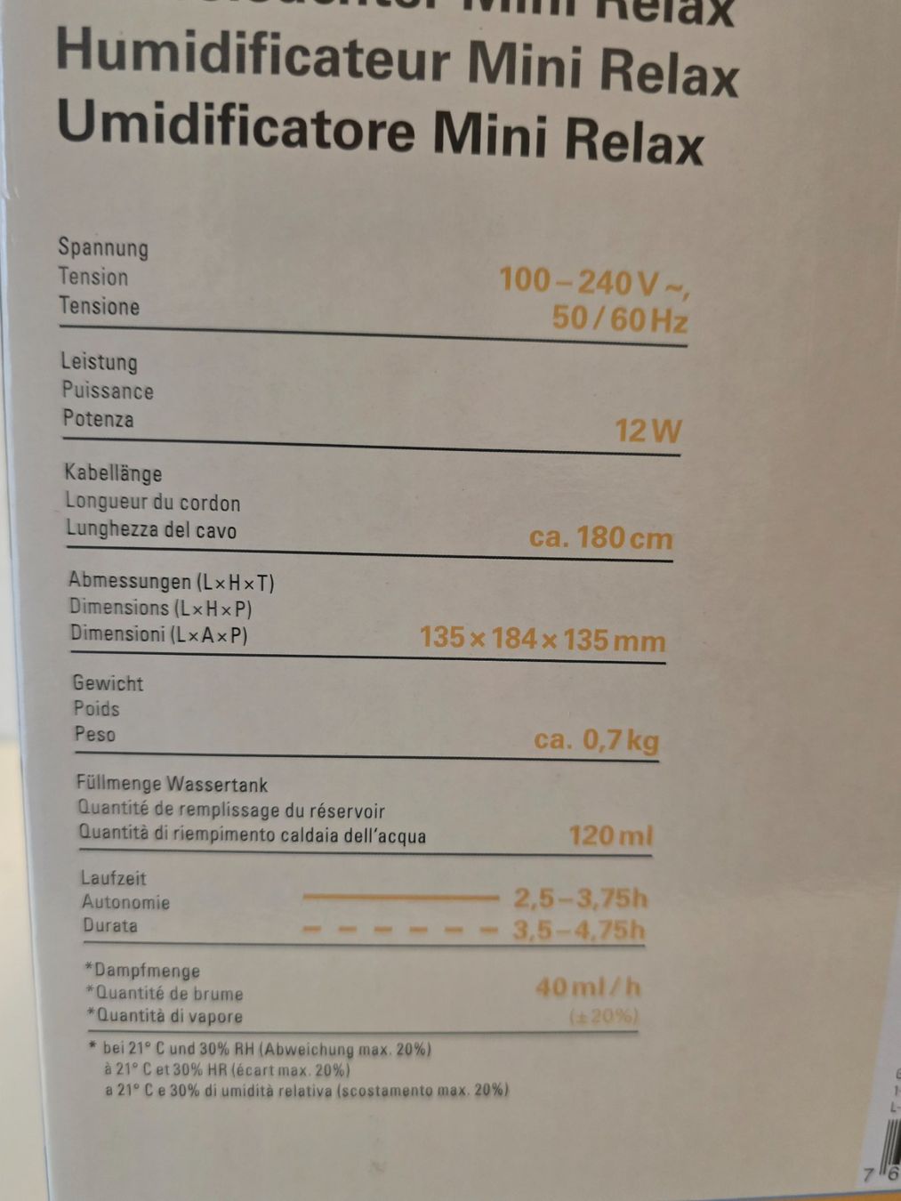 Luftbefeuchter: Mini humidificateur neuf – Gebraucht aus Les Verrières von kitel79 2