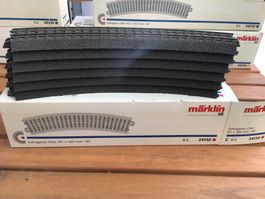 Marklin HO Gleise 24130, 6 Stuck, Gebogenes Gleis, Top!