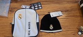 Kinder-Mini-Rucksack und Mütze Real Madrid