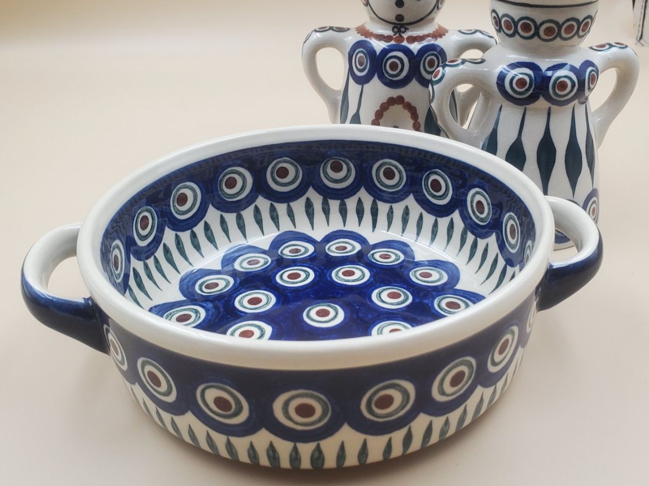 Set di piatti: Service à condiments vintage en céramique polonaise – Usato da Rennaz venduto da La_malle_du_dauphin 1