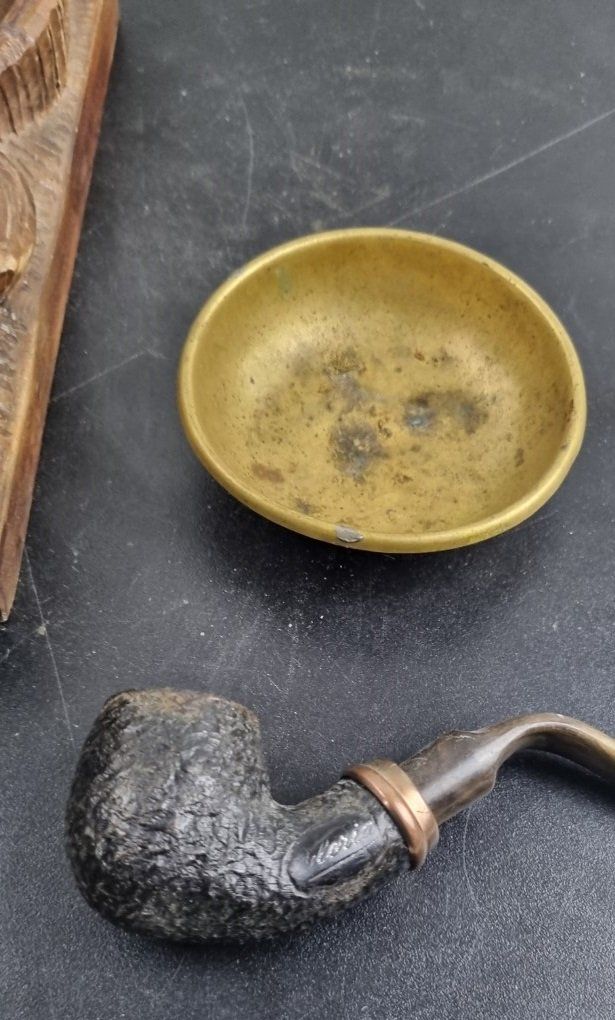 Portacenere: Raucherset um 1920 Brienzer Schnitzerei Aschenbecher Pfeife – Usato da Flums venduto da Flumsantik 4