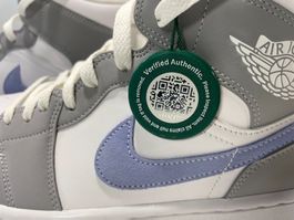 Air Jordan 1 Mid Wolf Grey Aluminum – Gr. 43 – Wie neu