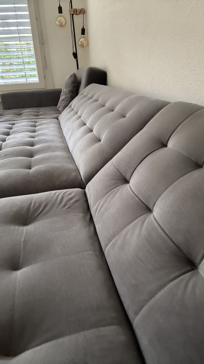Divani: 5 Seater U-Shaped Modular Velvet Sofa – Usato da Stallikon venduto da F_K_25 8