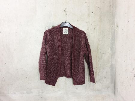 Gilet en maille C&A, entre aubergine et bordeau, fille, 116