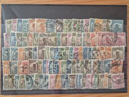 China Briefmarken auf STeckkarte CH7 Zustand gemäss Bilder