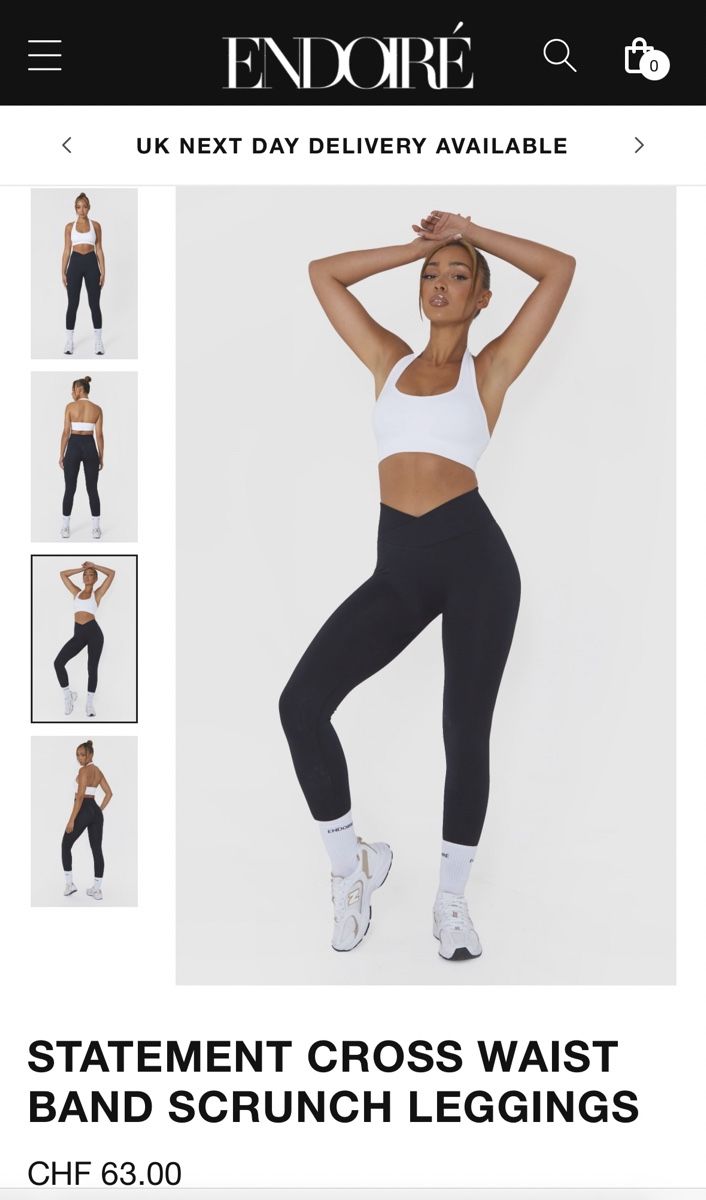 Leggings: Endoiré V-Shape Legging,schwarz,Grösse M – Nuovo (secondo la descrizione) da Eglisau venduto da Brewster1 2