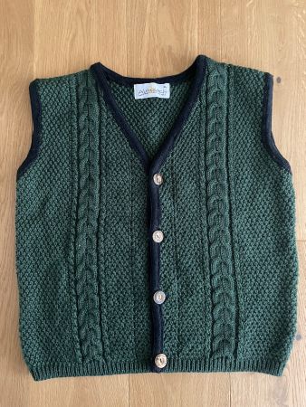 Strickweste für Kinder von Almsach 50% Wolle