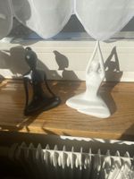 Yoga Figuren Set, Deko Figuren, Schwarz und Weiss