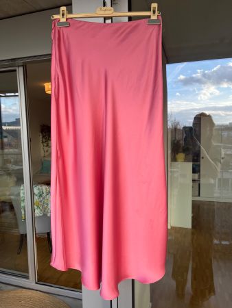 Rock Seiden Gefühl rosa Zara M