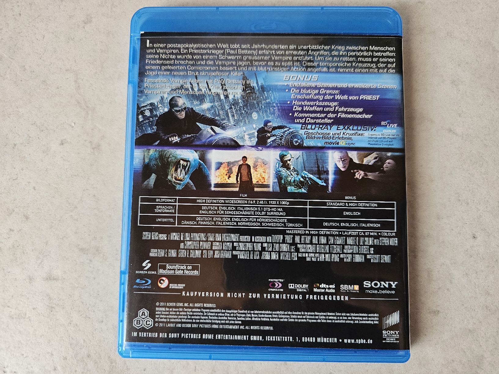 Tutti i DVDs: Priest  /  Bluray Special Edition – Usato da Schneisingen venduto da backstore24 1