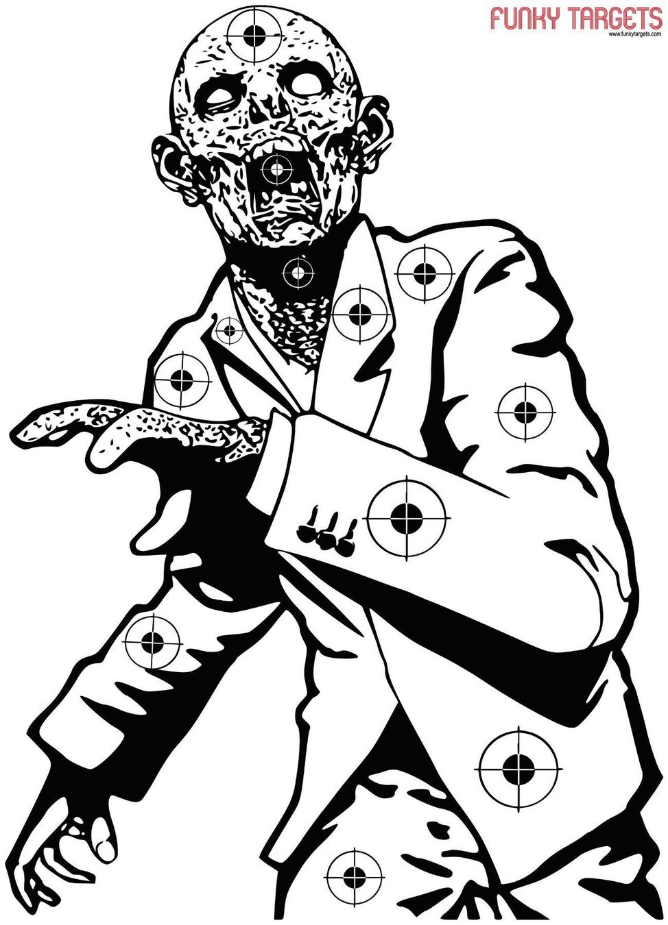 Poster & Bilder: Zombie Zielscheibe 10 stk. – Neu und originalverpackt aus Cham von SwissProps
