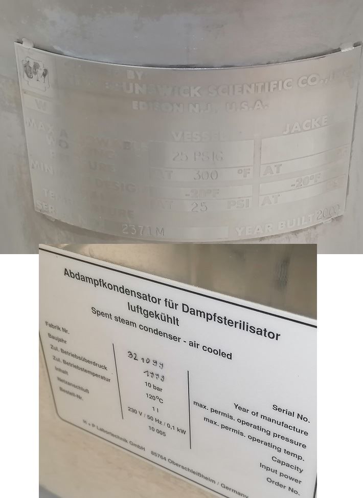 Baby-Mahlzeiten: Brunswick AS 10 AGAR STERILIZER Autoclav – Gebraucht aus Niederdorf von LeptonAG_Labor 6