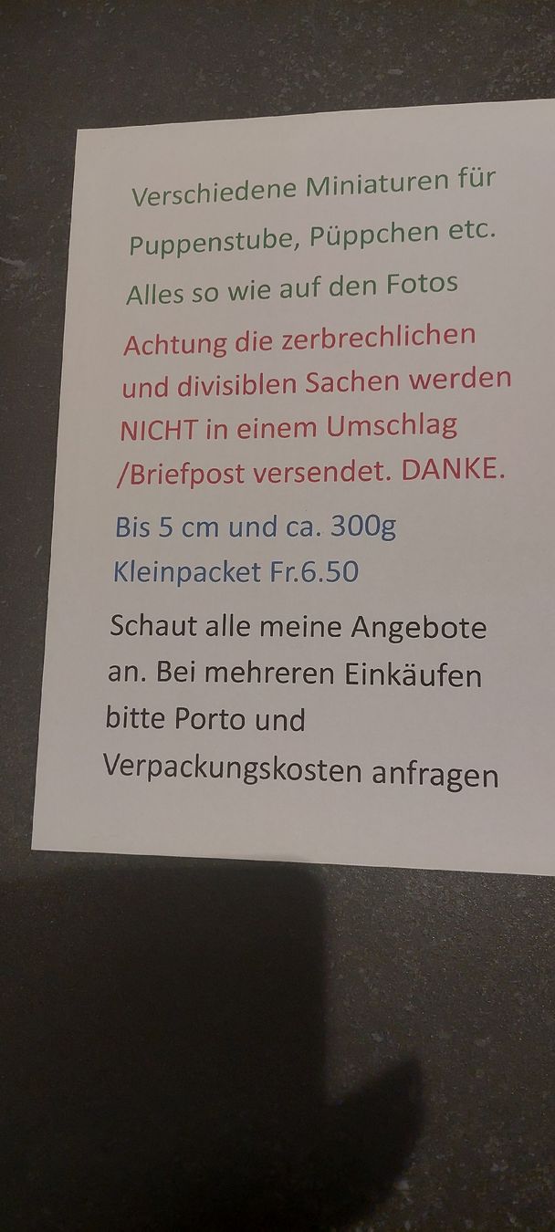 Alle Dekorationen: Miniatur Weihnachtskrippe  – Neu (gemäss Beschreibung) aus Muri AG von nindo1 6