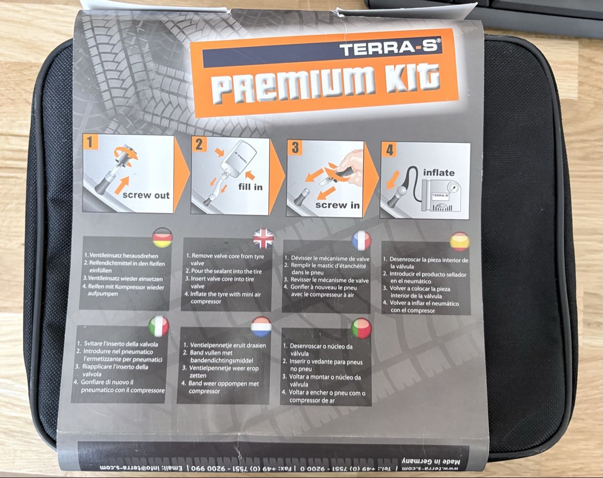 Tutti gli attrezzi: Notfall Reifenreperatur Kit & KFZ Notfalltasche – Nuovo e nell'imballaggio originale da Schwarzenberg LU venduto da sunroseli 1