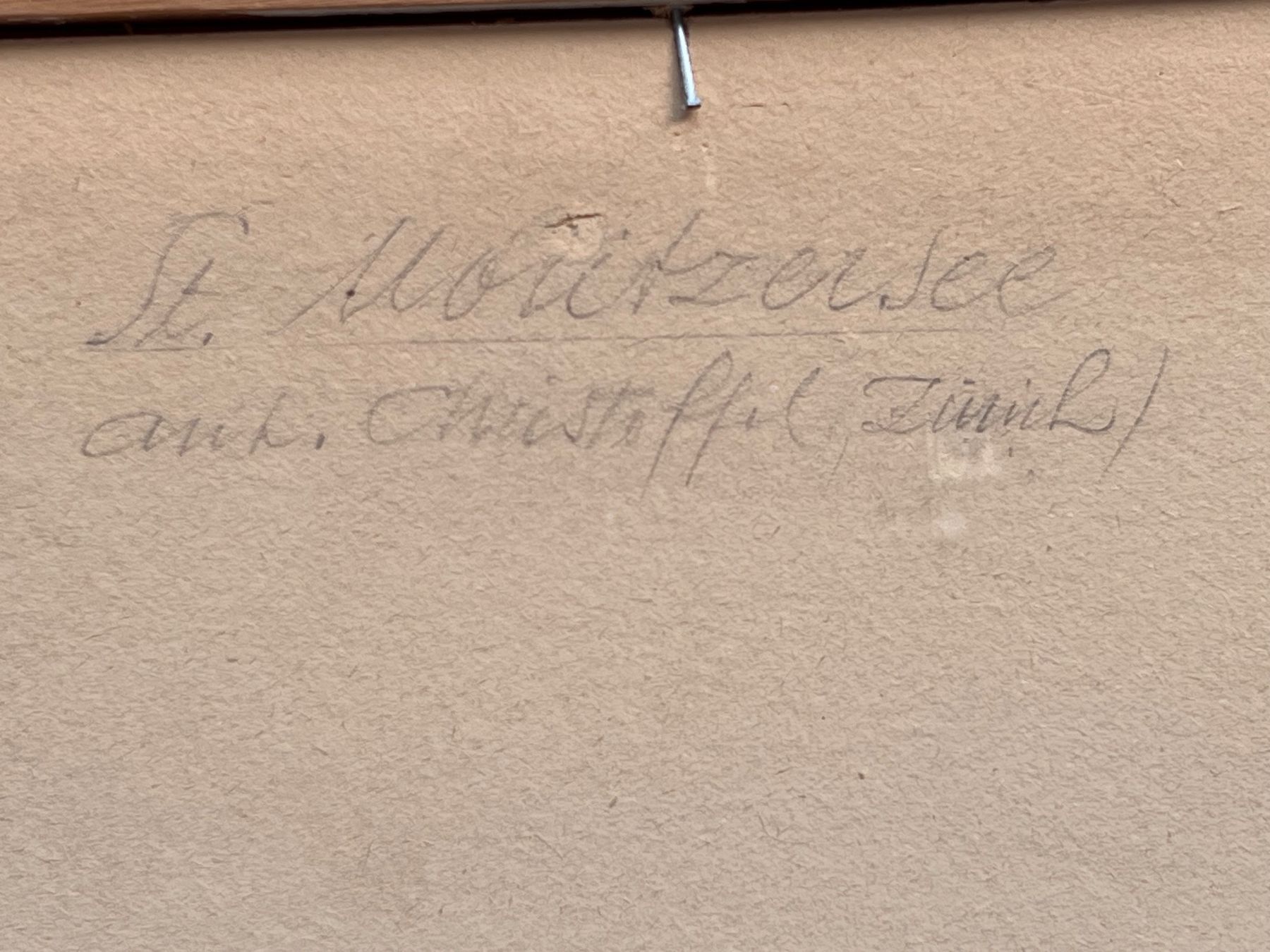Gemälde: Anton Christoffel St Moritzersee Aquarell – Gebraucht aus Adliswil von buch_und_kunst 5