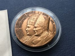 Vatikan 2014 Medaillen Bronze Heiligsprechung Joh.Paul II