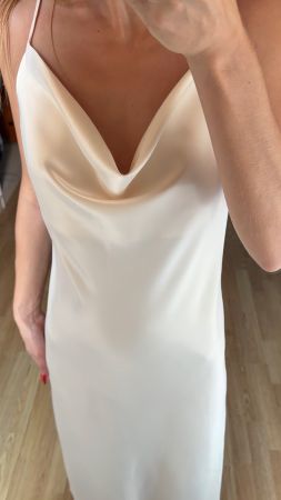 Elegant Silk Slip Dress for Summer Evenings - Size S dress S