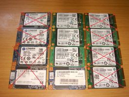 1 stück 120gb mSata ssd. getestet.