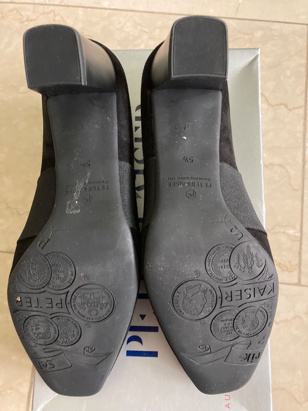 Kaiser Scarpe da donna: Peter Kaiser Schuhe, Gr. 5 1/2, schwarz – Usato da Hurden venduto da Ruby70 5