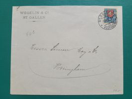 1921 PJ 20 obl. ST GALLEN 4 7.XII.21
