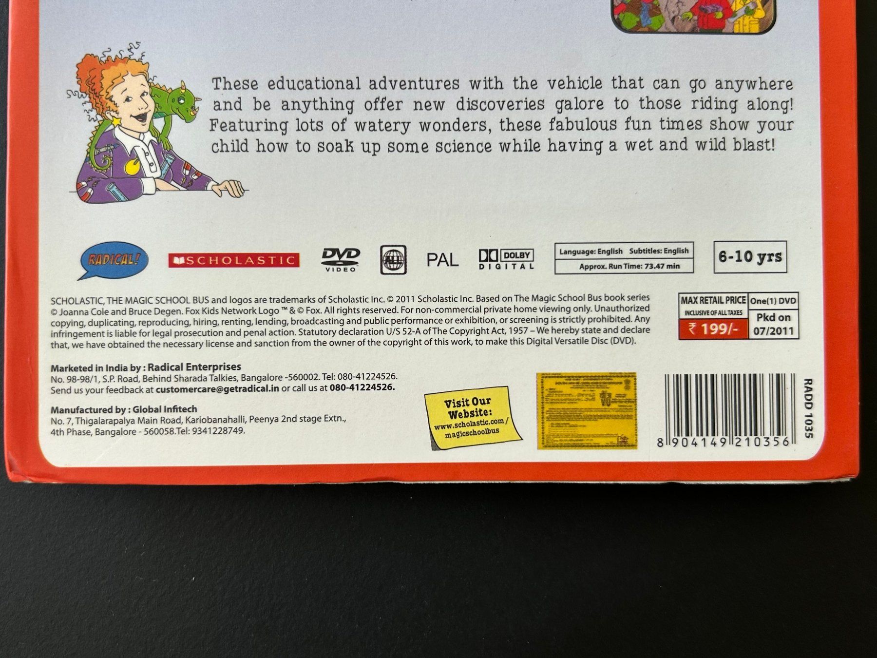 Tutti i DVDs: [DVD] The Magic School Bus / Wet All Over – Usato da Dietlikon venduto da Mankai 8