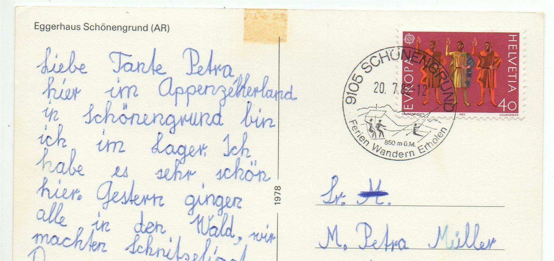 Ansichtskarten: SCHÖNENGRUND AR Eggerhaus – Gebraucht aus Jona von philajona 1