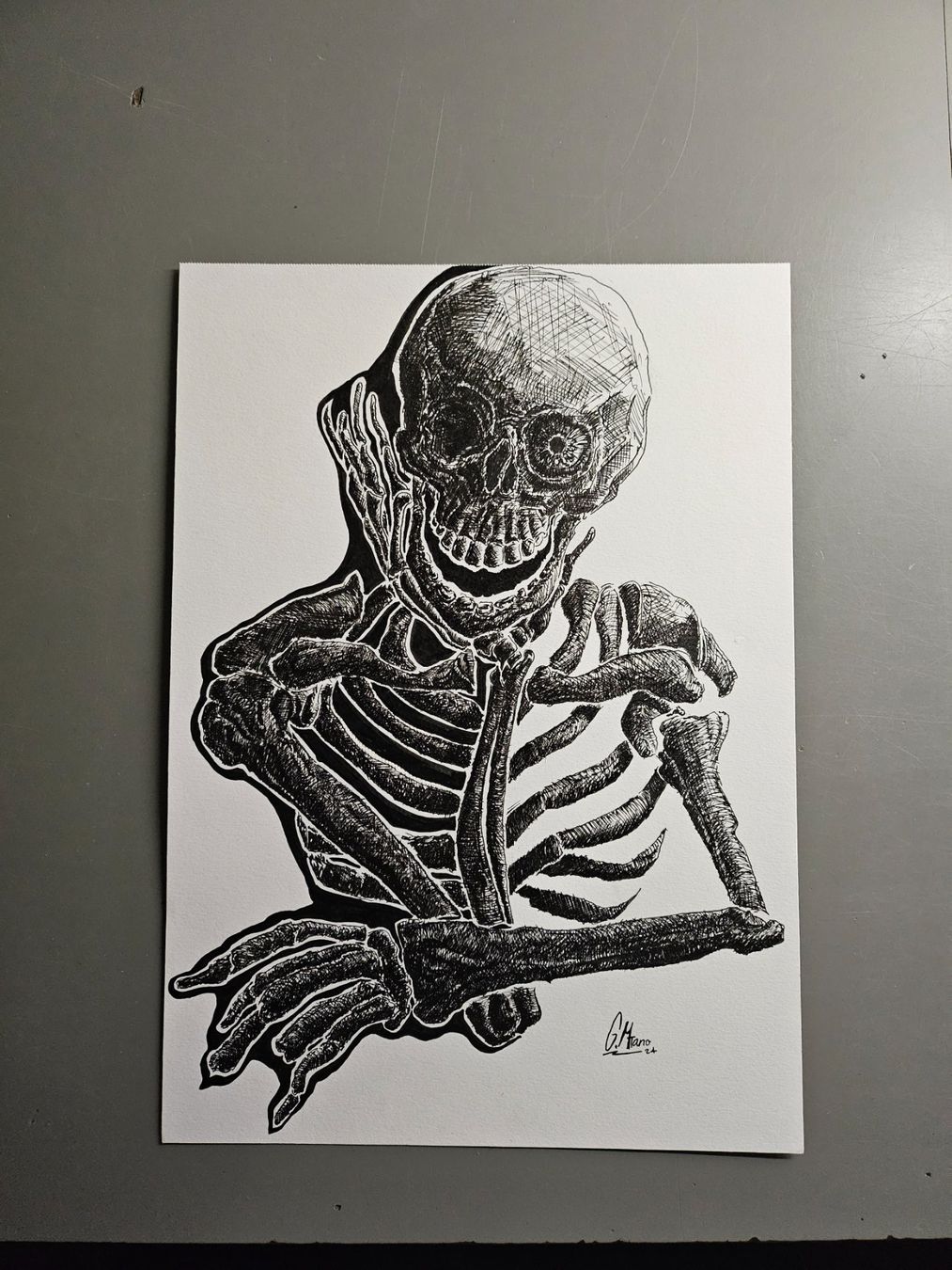 Foto & Immagini: Zeichnung: Study until Death – Nuovo (secondo la descrizione) da Raron venduto da gia_xkr2 1