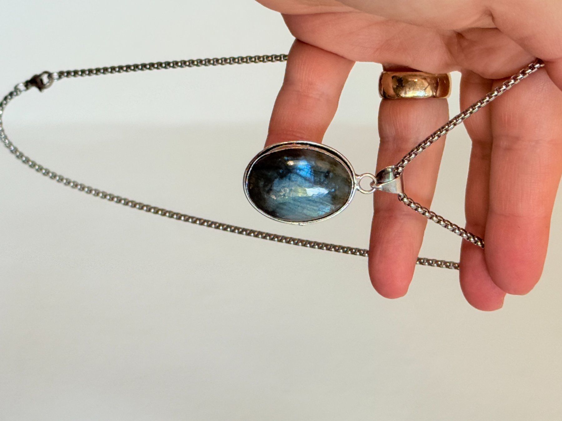 Catenine: Collier labradorite, élégant et tendance ✨ – Nuovo e nell'imballaggio originale da Genève venduto da AWWA 8