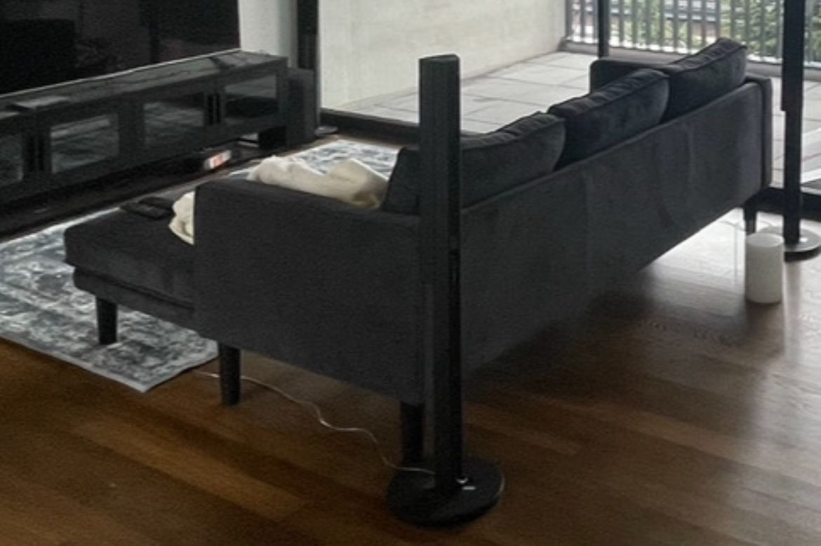 Divani: Ecksofa - Cord - Anthrazit – Nuovo (secondo la descrizione) da Landquart venduto da Dominik070 1
