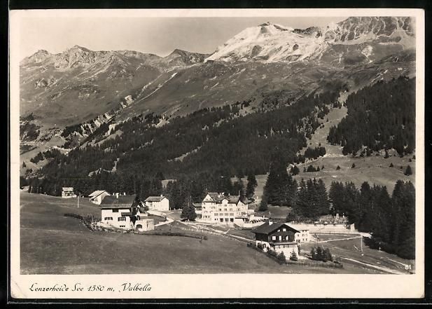 Ansichtskarten: AK Valbella /Lenzerheide See, Panorama – Gebraucht aus Berlin von bartko-reher
