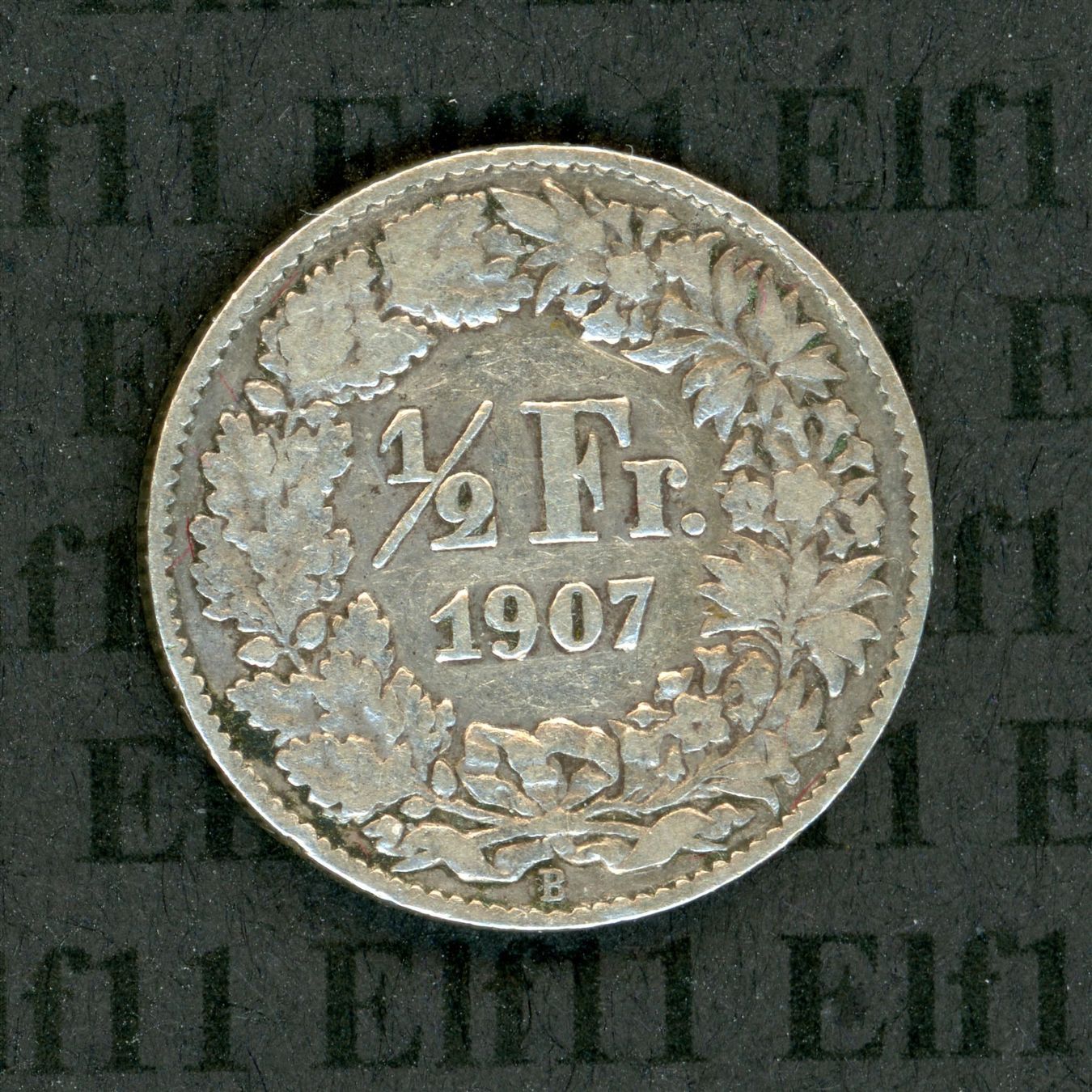 Tutti le monete: CHF___0.50 1907 -vz 50 Rappen – Usato da Widnau venduto da Elf11